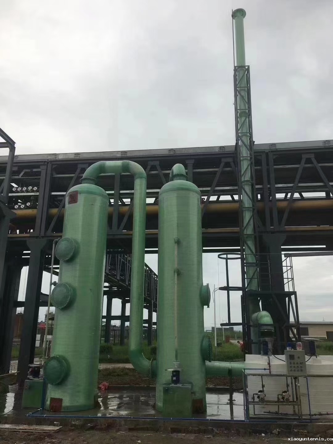 东台湿法玻璃钢脱硫塔工程施工厂家-加工安装定做
